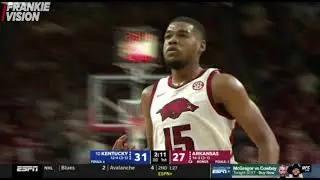 #10 Kentucky vs Arkansas 2020 College Basketball Full Game Highlights (Frankie Vision)