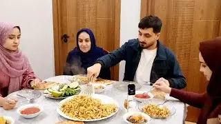 ماهی خریدن دخترا، آماده کردن مکرونی گوشت دار و پلان فامیل به سفر جدید 😍😋🚙