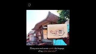 Sketch to reality (Farmhouse Design) #sustainable #architecture #eco #construction  #site #sketch