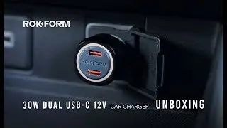 ROKFORM 30W Dual USB-C 12V Car Charger | Unboxing & Installation
