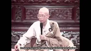 Master Sheng Yen - Relaxing and letting go of the body and mind