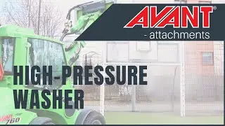 Avant attachments: High-pressure washer for disinfecting large areas