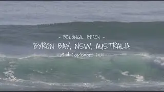 Surf Belongil beach, Byron Bay, NSW, Australia 09/09