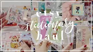 Esty Stationery Haul #001 | Stickers, Keychains, Totes + More