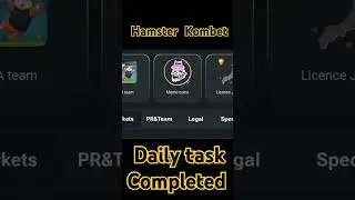 Hamster Kombat Daily task Completed process
