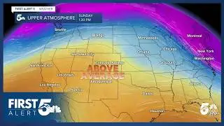 Uncharacteristically warm temperatures continue into the back half of the weekend