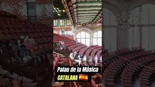 Palau de la M&uacute;sica Catalana: A UNESCO World Heritage Site in Barcelona 🎵💕🇪🇸 #shorts