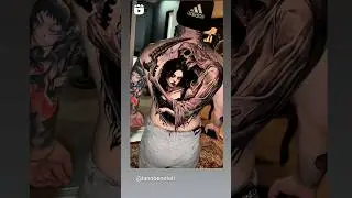 Awesome 😍 back piece done by artist: @iannbeneteli #inked #skinart #tattoo #inkedlife #ink #tattoos