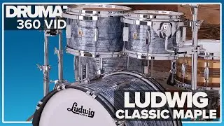 Ludwig Classic Maple Drum Kit, Sky Blue Pearl, 360 Rotation Video from Drumazon