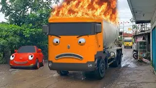 Wow Ternyata Ada Truk Kontainer Besar, Truk Molen, Pasir, Bus Kecil Mirip Chris,Max Dan Teman Tayo 6