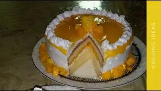 Mango Glaze Cake Recipe By Cooking Ideas | How To Make Mango Glaze Cake.