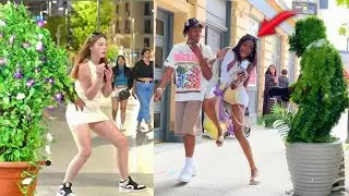 BUSHMAN PRANK | TREE MAN SCARE PRANK REACTIONS 2025