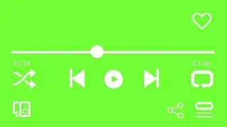 Music Player Overlay Green Screen | Spotify Player Overlay 3 Minute