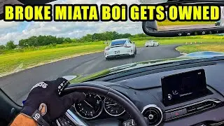 Porsche обыгрывают Miata на оживленном трек-дне #Miata #ndmiata #GT3rs