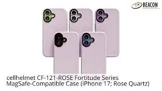 cellhelmet CF-121-ROSE Fortitude Series MagSafe-Compatible Case (iPhone 17; Rose Quartz)