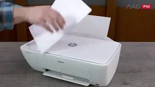 Как загружать бумагу и выравнивать установочные картриджи в МФУ серии HP DeskJet 2630 All in One.