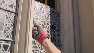 Stained glass restoration underway at Reid Memorial Presbyterian Church