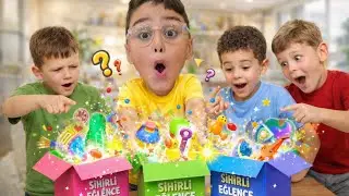 YUSUF EMİRLE BİRLIKTE SİHİRLİ OYUNCAK KUTU A&Ccedil;TIK &Ccedil;OK EĞLENDİK !!
