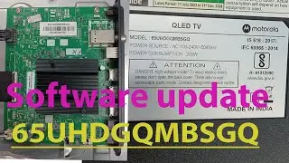 65UHDGQMBSGQ Motorola  Hang on logo & software update process