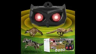 Aspect Living Solar Animal Repellent Outdoor, Waterproof Predator Lights with Flashing Red LEDs