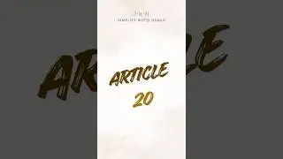 Article 20 of the Indian Constitution Explained | By Naman Tripathi  #constitution #exam #motivation