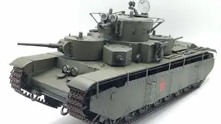 Сборка модели тяжелого танка Т-35 (Hobby Boss 1/35)