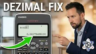 Taschenrechner Casio CLASS WIZ fx-991DEX auf dezimal umstellen - OHNE WISSENSCHAFTLICHE SCHREIBWEISE