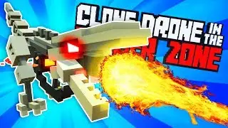 DEFEAT THE FLAME RAPTOR ENDBOSS! (Clone Drone in the Danger Zone Funny Gameplay