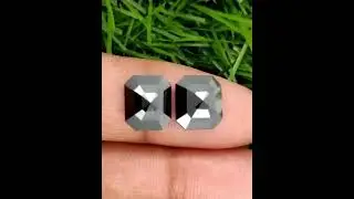 Beautiful | black diamond | emerald cut | rustic diamond | wedding | gift | she said yes |