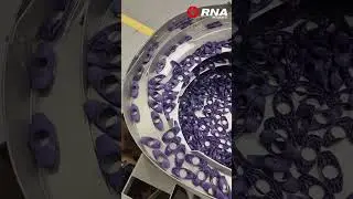 Bowl Feeder for Syringe Backstop | Vibratory Bowl Feeder for Backstops | RNA Automation #bowlfeeder