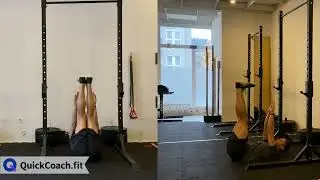 Bodyweight Toe Touch Crunch | Exercise Demo | Coaching Software | QuickCoach