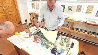 Ebru art therapy. master class from Davlat Aka