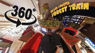 Roller Coaster Ride the Forest Train in Adventureland | 360&deg; Video