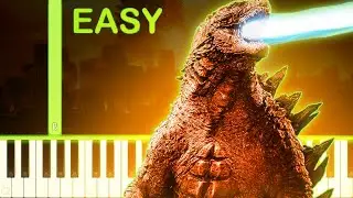 GODZILLA (2014) THEME - EASY Piano Tutorial