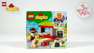 Lego Duplo Pizzeria 10927 auspacken aufbauen spielen Minnie Maus Pluto & George Pig essen Pizza
