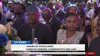 Awards of Excellence: Governor Sanwo-Olu rewards 10 workers with N5m, cars