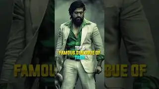 Top 5 famous dialogue of yash #shorts #dialogue #bollywood