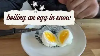 I Boiled An Egg In Snow | Zero Degrees | #shorts
