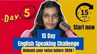 Day 5/ 15 Day English Speaking Challenge with 💯% Result | Spoken English  ⁨@EnglishwithGloriya