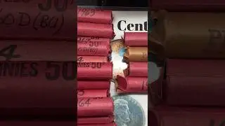 COIN ROLL HUNTING VINTAGE PENNIES PENNY SHORT TEASER! #coinrollhunting #shorts