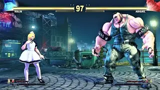 Kolin vs Abigail (Hardest AI) - Street Fighter V