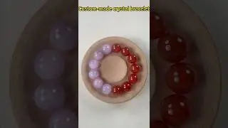 Ultra Satisfying Crystal Bracelet Making ASMR#crystals #bracelets #handmade #handmadejewelry #ASMR