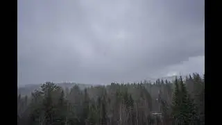 Spring Snow Squalls 🌬🌨 Moving Through Eustis 🏔 Maine 🌲 on April 17, 2022