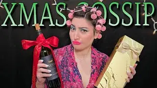 [ASMR] Christmas GOSSIP and GIFTS with Chatty Kathy! (fireplace ambience)🎄🎁👀