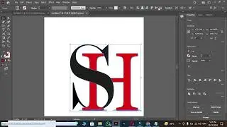 H S Logo Design | How To Make Logo Design In Adobe Illustrator