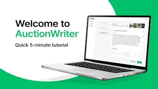 AuctionWriter: A 5-Minute Tutorial - AI Auction Cataloging