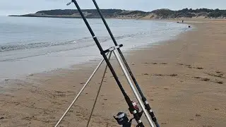 Beach Fishing, Gullane beach Edinburgh