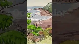 Relaxing BGM for Stress Relief | Calm Watercolor Art #art