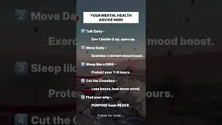 Your Mental Health Advice is Here 🦾✅      #MensMentalHealth #WellnessForMen #MindsetMatters