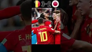 Belgium vs Japan 3-2 cup world 2018 : highlights #football #youtube #shorts